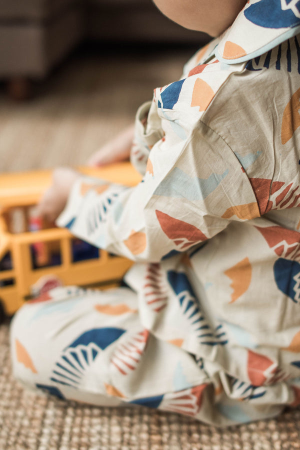Moki Kids PJ Set in Spiral Sky