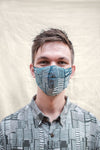 Batik Mask in City Print Green