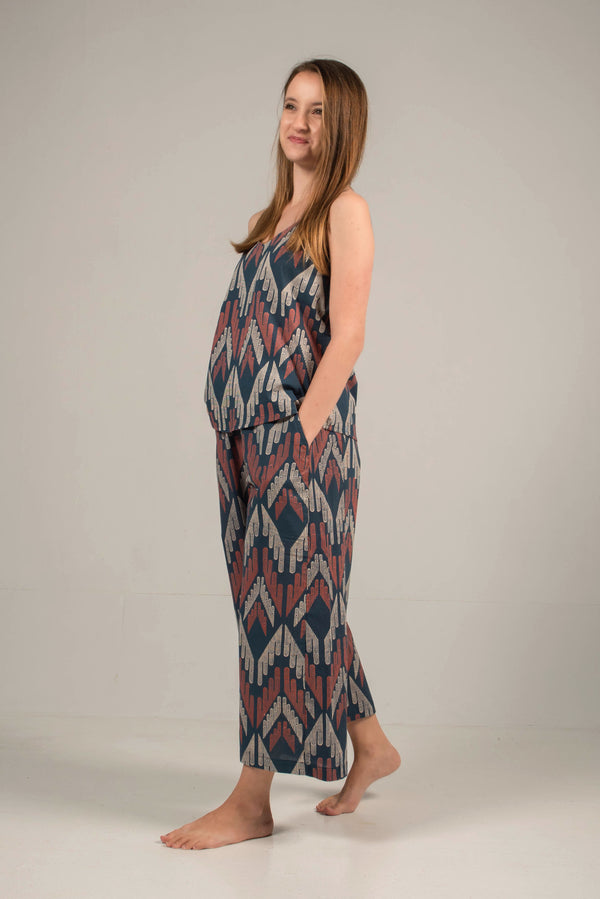 Kai Flare Pants in Facade Navy