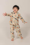 Moki Kids PJ Set in Spiral Sky